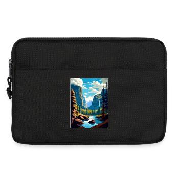 Parc national de la vallée de Yosemite, Californie Voyage - Sacoche pour ordinateur portable 13 pouces - noir - Devant