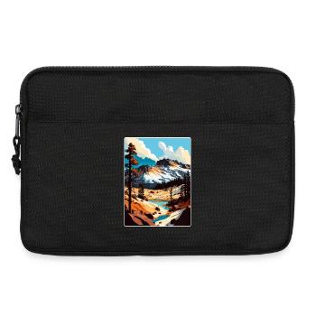 Parc national volcanique de Lassen Californie Voyage - Sacoche pour ordinateur portable 13 pouces - noir - Devant