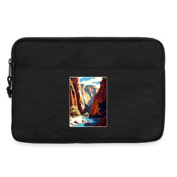 Zion National Park The Narrows Arizona Travel Card - Laptop bag 13" - black - Front