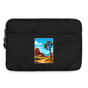 Joshua Tree Nationalpark Kalifornien Reiseposter - Laptoptasche 13" - Schwarz - Vorne