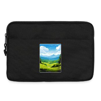 Affiche de voyage du parc national des Great Smoky Mountains - Sacoche pour ordinateur portable 13 pouces - noir - Devant