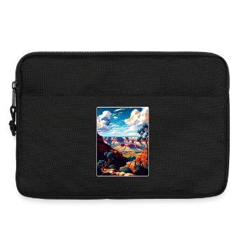 Grand Canyon National Park Arizona Travel Poster - Laptop bag 13" - black - Front