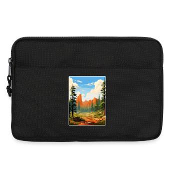 Sequoia Kings Canyon National Park Travel Poster - Laptop bag 13" - black - Front