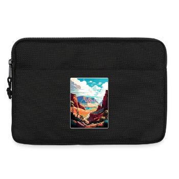 Grand Canyon National Park Arizona Travel Poster - Laptop bag 13" - black - Front