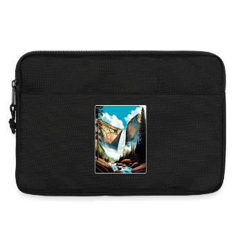 Yosemite Vernal Falls Californie Affiche de voyage WPA - Sacoche pour ordinateur portable 13 pouces - noir - Devant