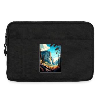 Yosemite El Capitan Californie Affiche de voyage WPA - Sacoche pour ordinateur portable 13 pouces - noir - Devant