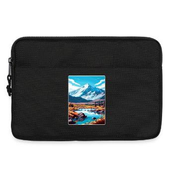 Wrangell St Elias Nationalpark Reiseposter WPA - Laptoptasche 13" - Schwarz - Vorne