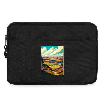 North York Moors National Park Travel Poster WPA - Laptop bag 13" - black - Front