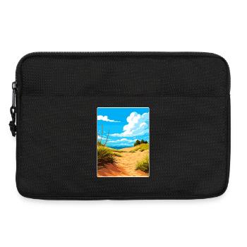 Indiana Dunes National Park Travel Poster Souvenir - Laptop bag 13" - black - Front