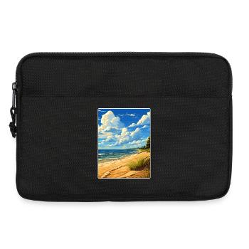 Indiana Dunes National Park Travel Poster Souvenir - Laptop bag 13" - black - Front