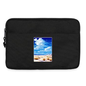 White Sands Nationalpark Reiseplakat Souvenir - Laptoptasche 13" - Schwarz - Vorne