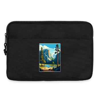 Parc national de Yosemite Affiche de voyage Souvenir WPA - Sacoche pour ordinateur portable 13 pouces - noir - Devant