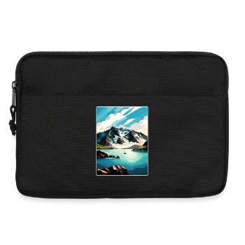 Kenai Fjords National Park Travel Poster Souvenir - Laptop bag 13" - black - Front