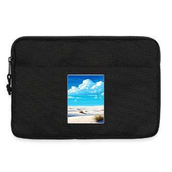 White Sands Nationalpark Reiseplakat Souvenir - Laptoptasche 13" - Schwarz - Vorne