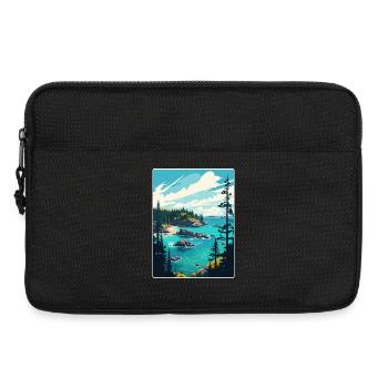 Isle Royale Nationalpark Reiseposter Souvenir - Laptoptasche 13" - Schwarz - Vorne