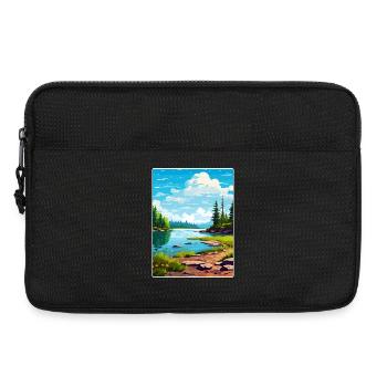 Parc national des Voyageurs Affiche de voyage Souvenir WPA - Sacoche pour ordinateur portable 13 pouces - noir - Devant