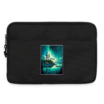 Parc national des Voyageurs Affiche de voyage Souvenir WPA - Sacoche pour ordinateur portable 13 pouces - noir - Devant