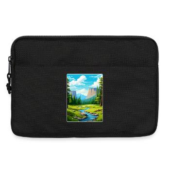 Parc national de Yosemite Affiche de voyage Souvenir WPA - Sacoche pour ordinateur portable 13 pouces - noir - Devant