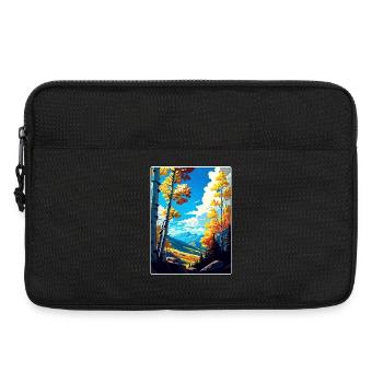 Aspen Ski Resort Colorado Travel Poster Souvenir - Laptop bag 13" - black - Front