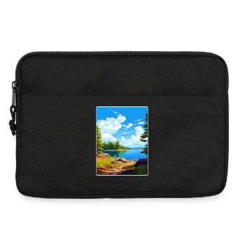 Parc national des Voyageurs Affiche de voyage Souvenir WPA - Sacoche pour ordinateur portable 13 pouces - noir - Devant