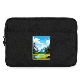 Parc national de Yosemite Affiche de voyage Souvenir WPA - Sacoche pour ordinateur portable 13 pouces - noir - Devant