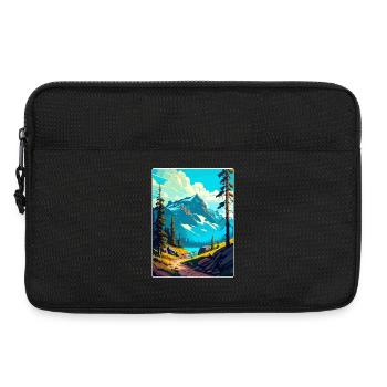 Affiche de voyage du parc national Souvenir WPA - Sacoche pour ordinateur portable 13 pouces - noir - Devant