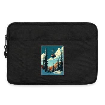 Snowbird Ski Skiing Vintage Travel Poster Souvenir - Laptop bag 13" - black - Front