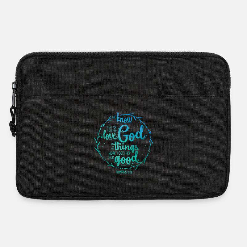 For those who love God - Romans 8:28 - Laptoptasche 13" - Schwarz
