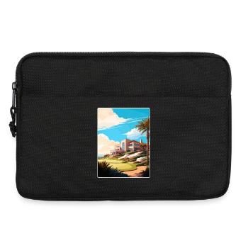 Riviera Country Club Golf Travel Poster Souvenir - Laptop bag 13" - black - Front