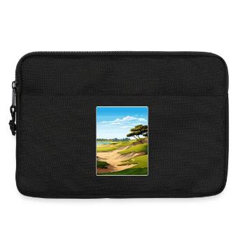 Affiche de voyage du parcours de golf Torrey Pines - Sacoche pour ordinateur portable 13 pouces - noir - Devant