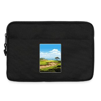 Affiche de voyage du parcours de golf Torrey Pines - Sacoche pour ordinateur portable 13 pouces - noir - Devant