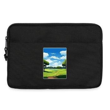 Medinah Golf Course Club Affiche de voyage souvenir - Sacoche pour ordinateur portable 13 pouces - noir - Devant