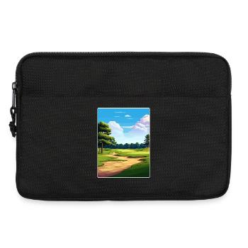 Pine Valley Golf Club Reiseposter Souvenir WPA - Laptoptasche 13" - Schwarz - Vorne