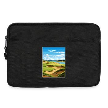 Chambers Bay Golf Club Reiseposter Souvenir WPA - Laptoptasche 13" - Schwarz - Vorne