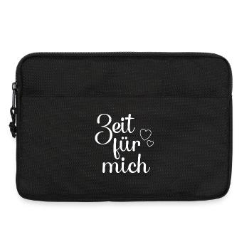 Zeit für mich hell - Laptoptasche 13" - Schwarz - Vorne