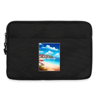 French Riviera France Travel Poster Souvenir WPA - Laptop bag 13" - black - Front