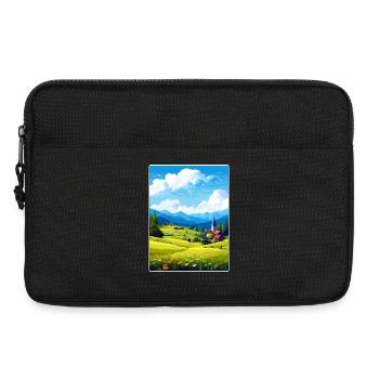 Montagnes du Harz Allemagne Affiche de voyage Souvenir WPA - Sacoche pour ordinateur portable 13 pouces - noir - Devant