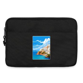 Kythère Grèce Voyage Affiche Peinture Souvenir WPA - Sacoche pour ordinateur portable 13 pouces - noir - Devant