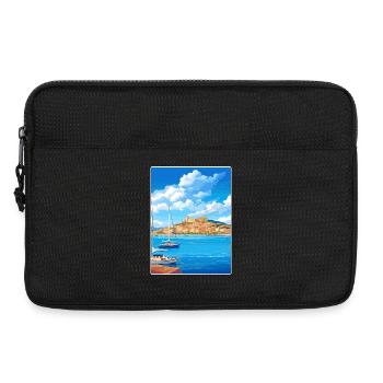Saint Tropez Frankreich Vintage Reiseposter Souvenir - Laptoptasche 13" - Schwarz - Vorne
