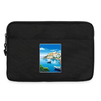 Kos Griechenland Reise Poster Souvenir Postkarte Farbe - Laptoptasche 13" - Schwarz - Vorne