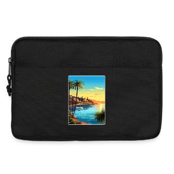 French Riviera France Travel Poster Souvenir WPA - Laptop bag 13" - black - Front