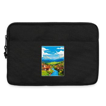 Antakya Turkey City Vintage Travel Poster Souvenir - Laptop bag 13" - black - Front