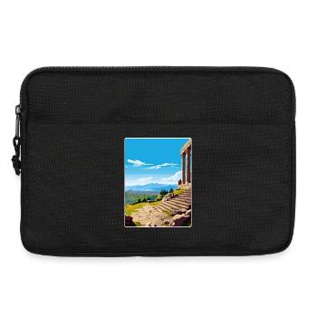 Pergamon Turkey City Travel Poster Souvenir WPA - Laptop bag 13" - black - Front