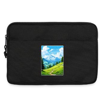 Stoos Suisse Affiche de voyage Peinture Souvenir WPA - Sacoche pour ordinateur portable 13 pouces - noir - Devant