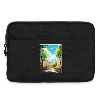 Aix En Provence France Travel Poster Souvenir WPA - Laptop bag 13" - black - Front