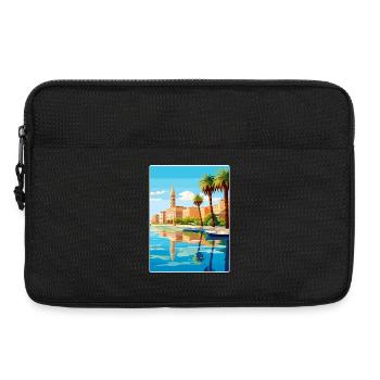 Zagreb Kroatien Reise Poster Souvenir Malerei WPA - Laptoptasche 13" - Schwarz - Vorne