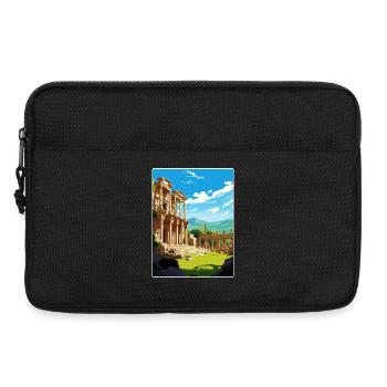 Ephesus Turkey Travel Poster Souvenir Painting WPA - Laptop bag 13" - black - Front
