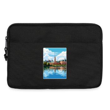 La Haye Pays-Bas Affiche de voyage Souvenir WPA - Sacoche pour ordinateur portable 13 pouces - noir - Devant