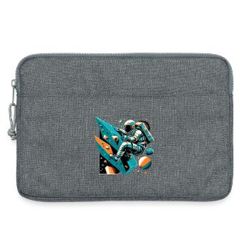 Bouldering Astronaut Gift - Laptop bag 13" - heather grey - Front