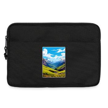 Stilfser Joch Italien Reise Poster Souvenir Malerei WPA - Laptoptasche 13" - Schwarz - Vorne